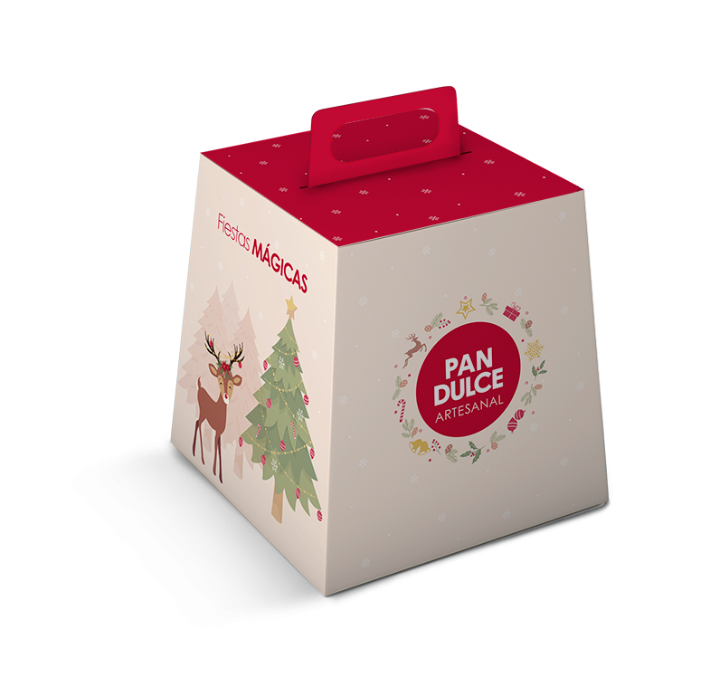 Caja Navidad x 200 estuches de pan dulces